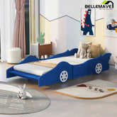 Bellemave® Race Car - Shaped Platform Bed with Wheels - Bellemave